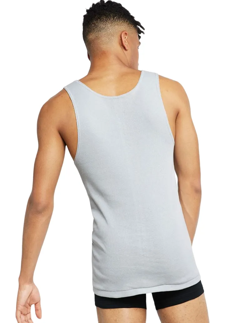 10 x Bonds X-Temp Grey Mens Chesty Cotton Plain Singlet Vest Tank Top