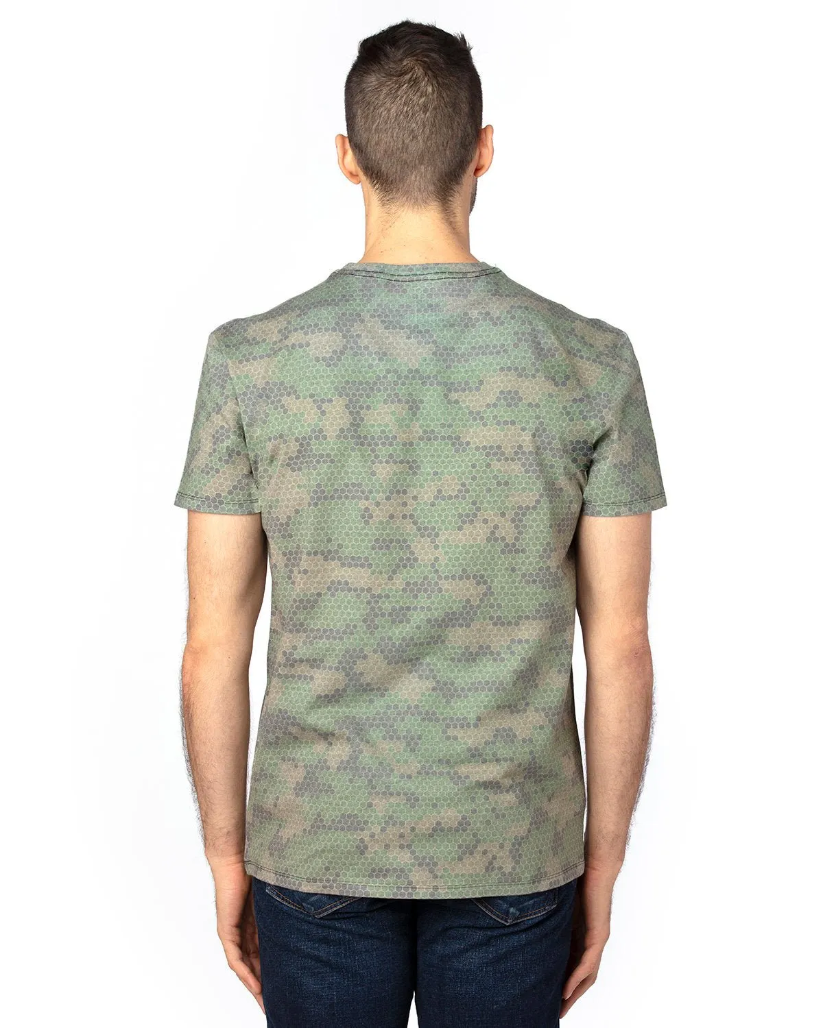 100A-Threadfast Apparel-GREEN HEX CAMO