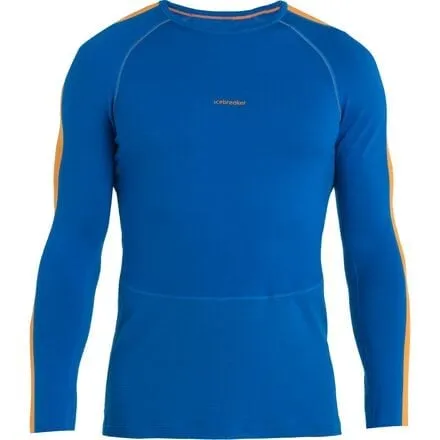 260 ZoneKnit Crew Long Sleeve Men's Icebreaker, Lazurite/Solar/Cb