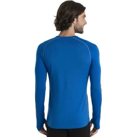 260 ZoneKnit Crew Long Sleeve Men's Icebreaker, Lazurite/Solar/Cb