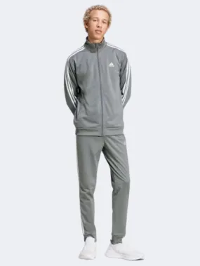 Adidas Basic 3S Tricot Men Sportswear Suit Grey