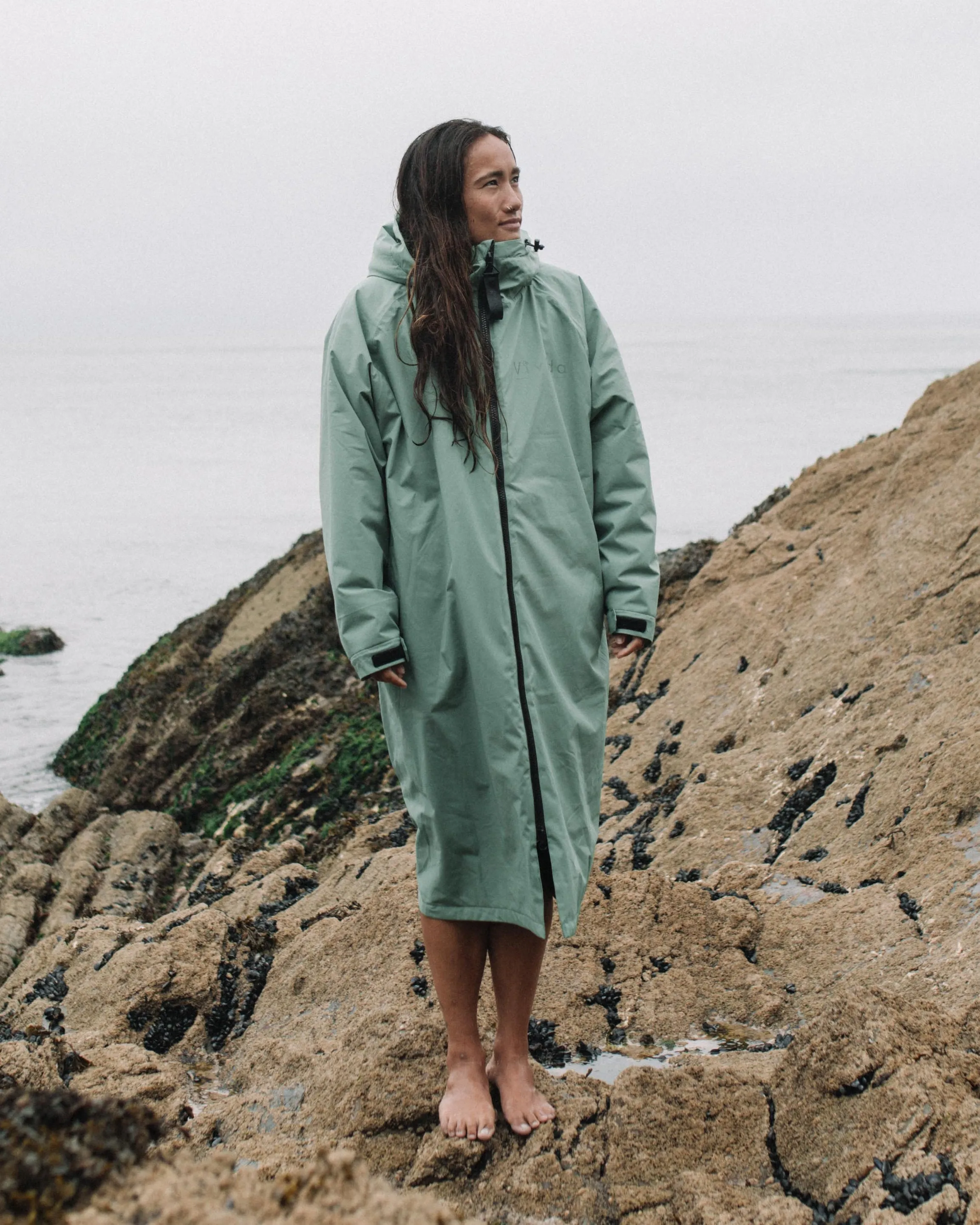 All Weather Sherpa Changing Robe - Aventurine Green