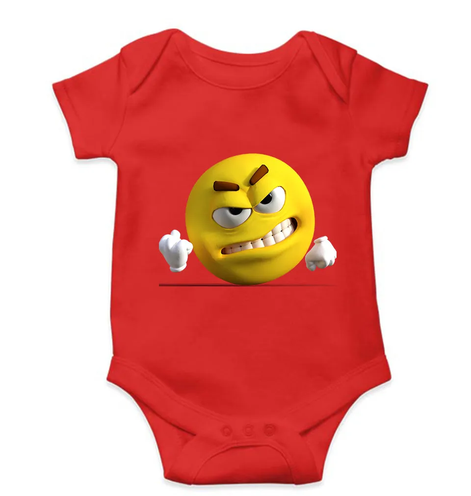 Angry Emoji Kids Romper For Baby Boy/Girl