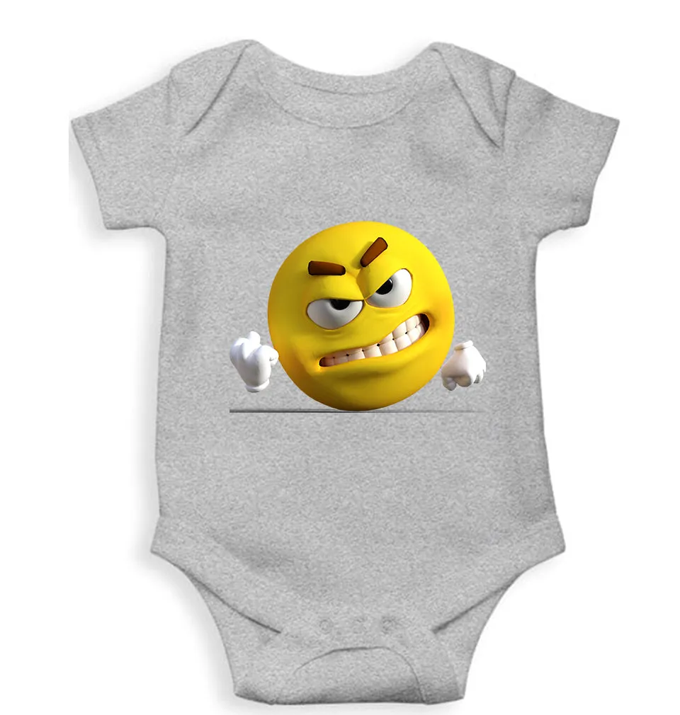 Angry Emoji Kids Romper For Baby Boy/Girl