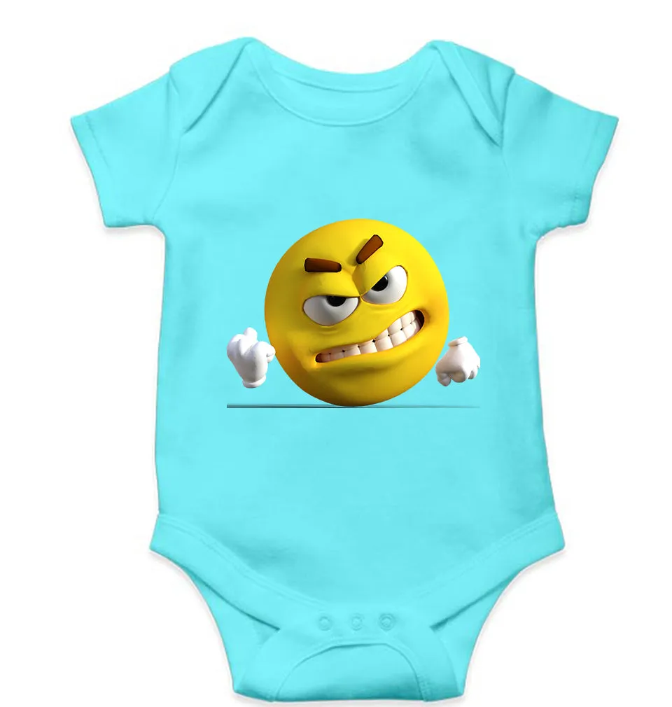 Angry Emoji Kids Romper For Baby Boy/Girl