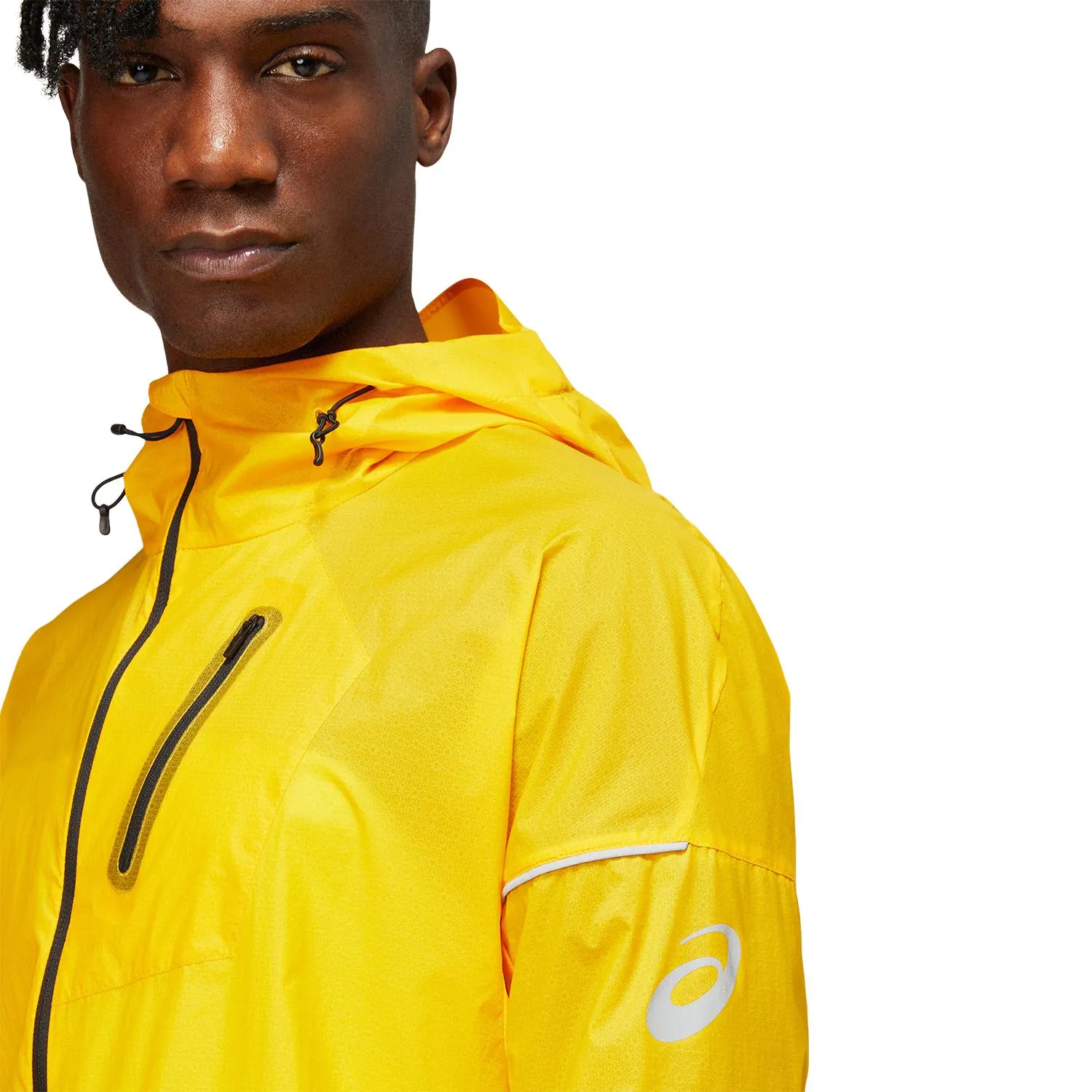 Asics Men&#x27;s Fujitrail Jacket Sunflower | Buy Asics Men&#x27;s Fujitrail Jacket Sunflower here | Outnorth