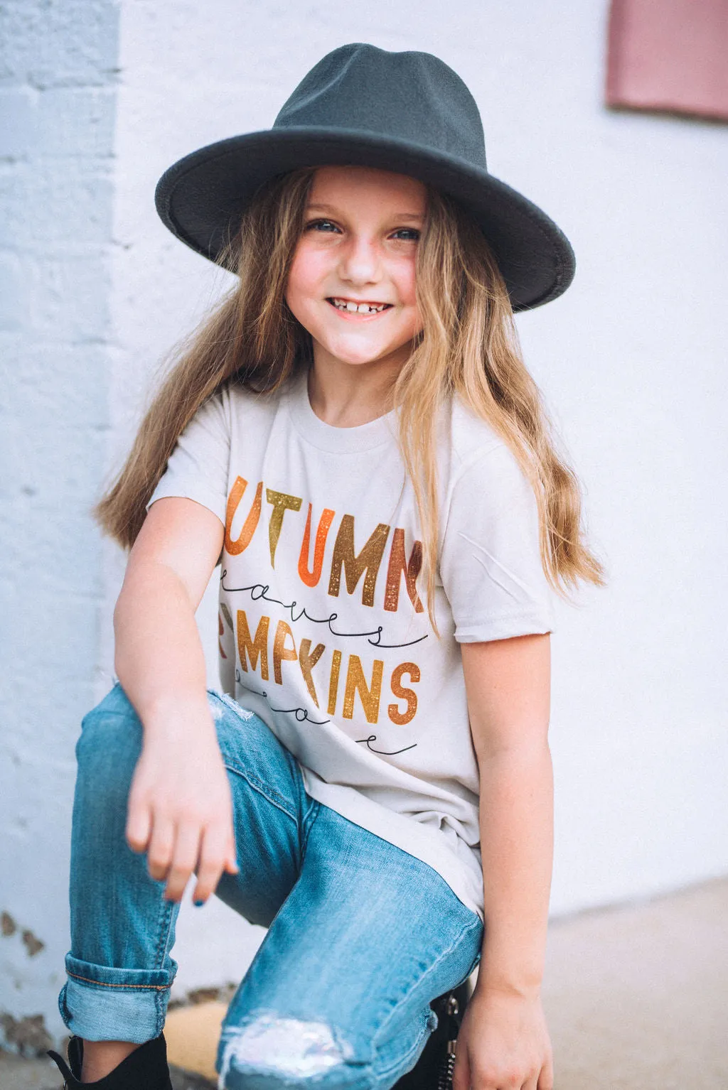 Autumn Leave Pumpkins Please- Mommy and Me Shirts - FALL Tee/ Bella Canvas / Fall Layering Tee / Teachers Tee