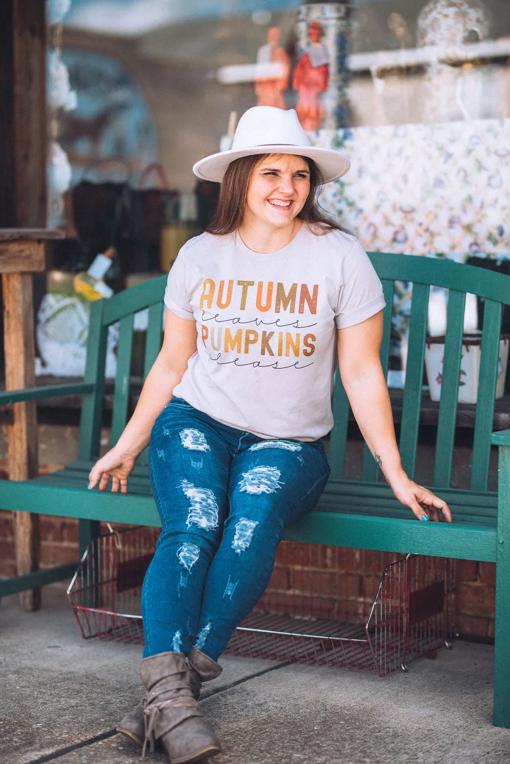 Autumn Leave Pumpkins Please- Mommy and Me Shirts - FALL Tee/ Bella Canvas / Fall Layering Tee / Teachers Tee