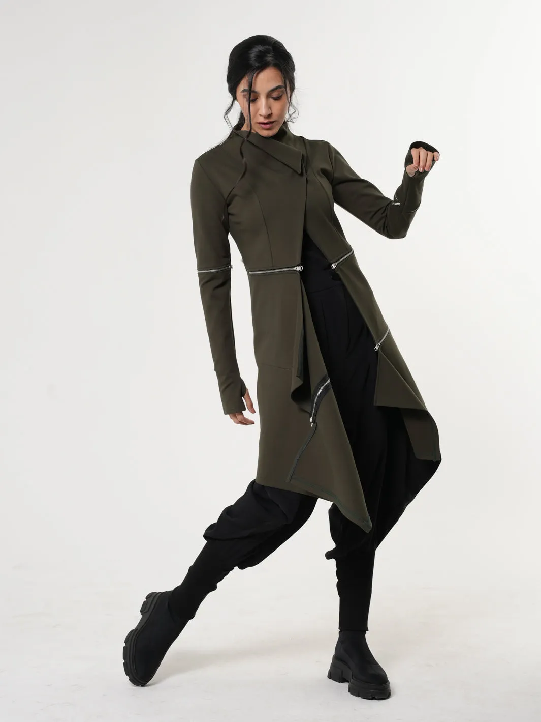 Avant Garde Military Green Coat