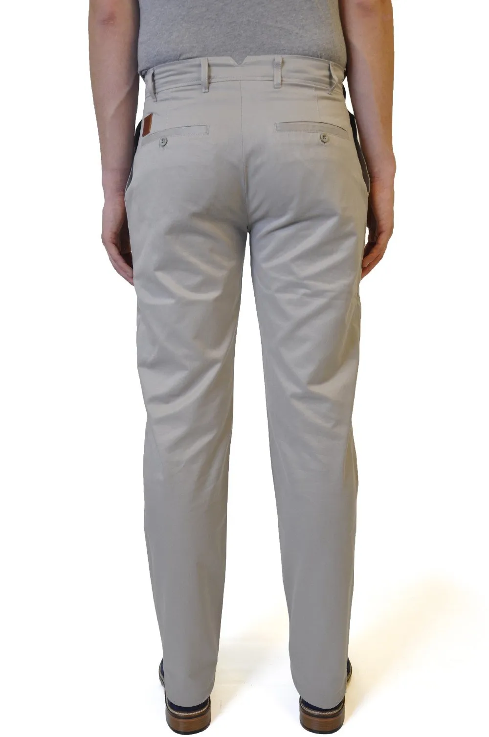 Beige Cotton Chino Trouser