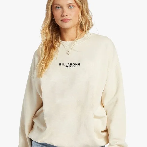 Bilabong Womens Society Crew Sweater Whitecap