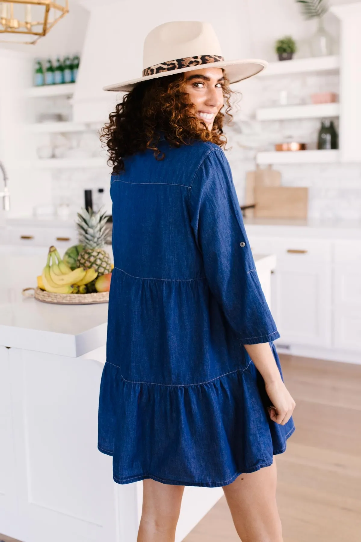 Blue Jean Baby Button Down Dress