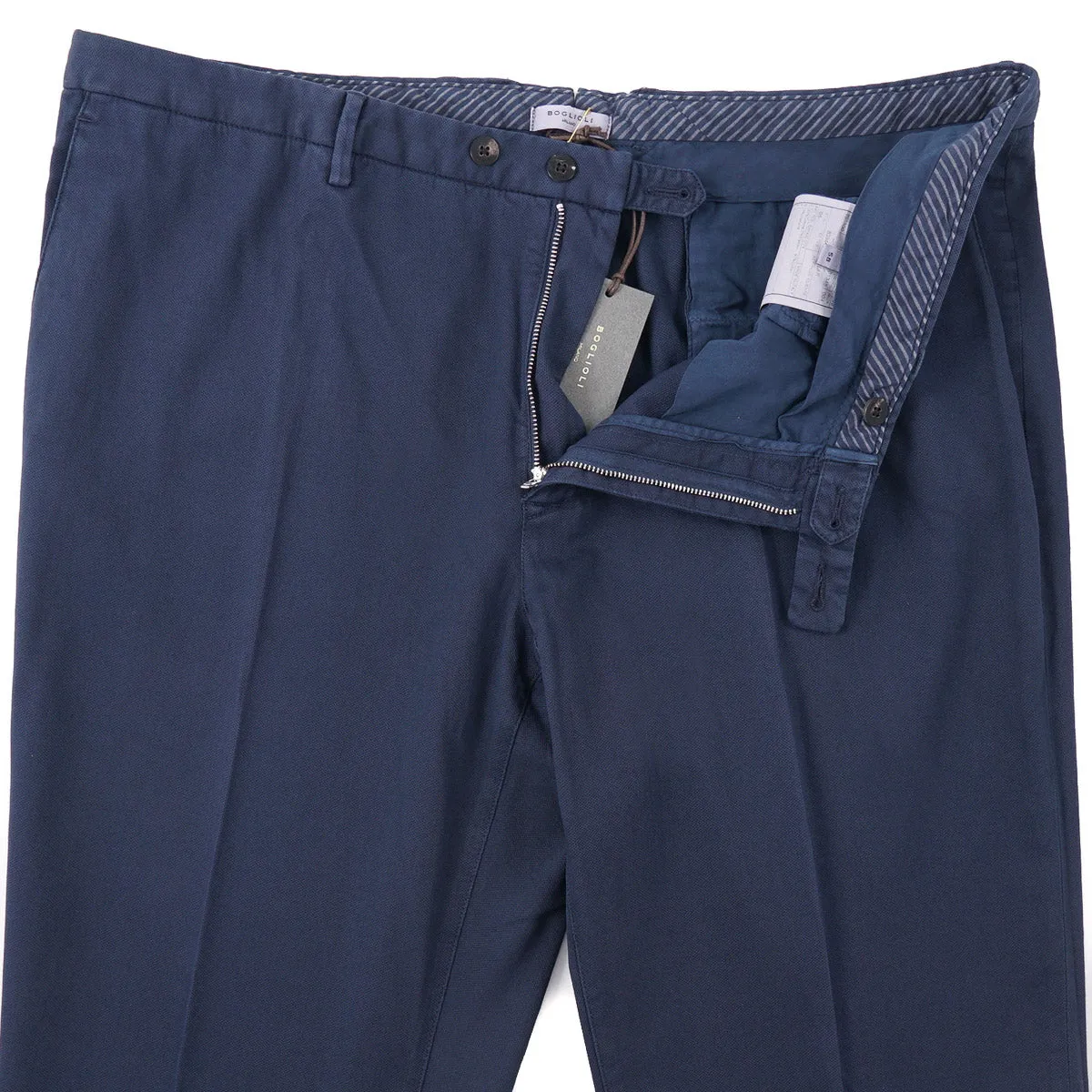 Boglioli Slim-Fit Woven Cotton Pants