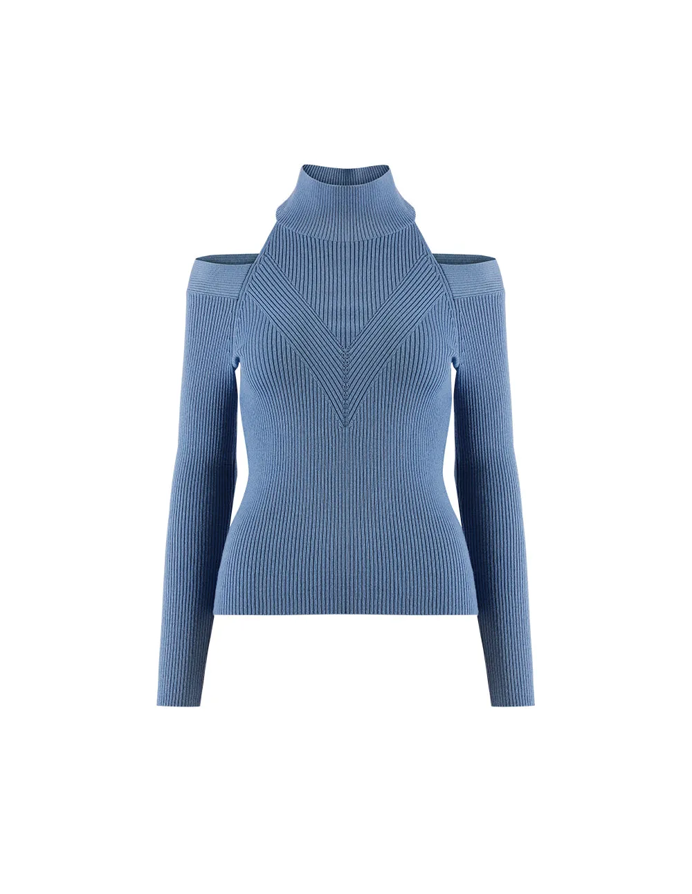 BORA AKSU Backless Half Turtleneck Wool Sweater