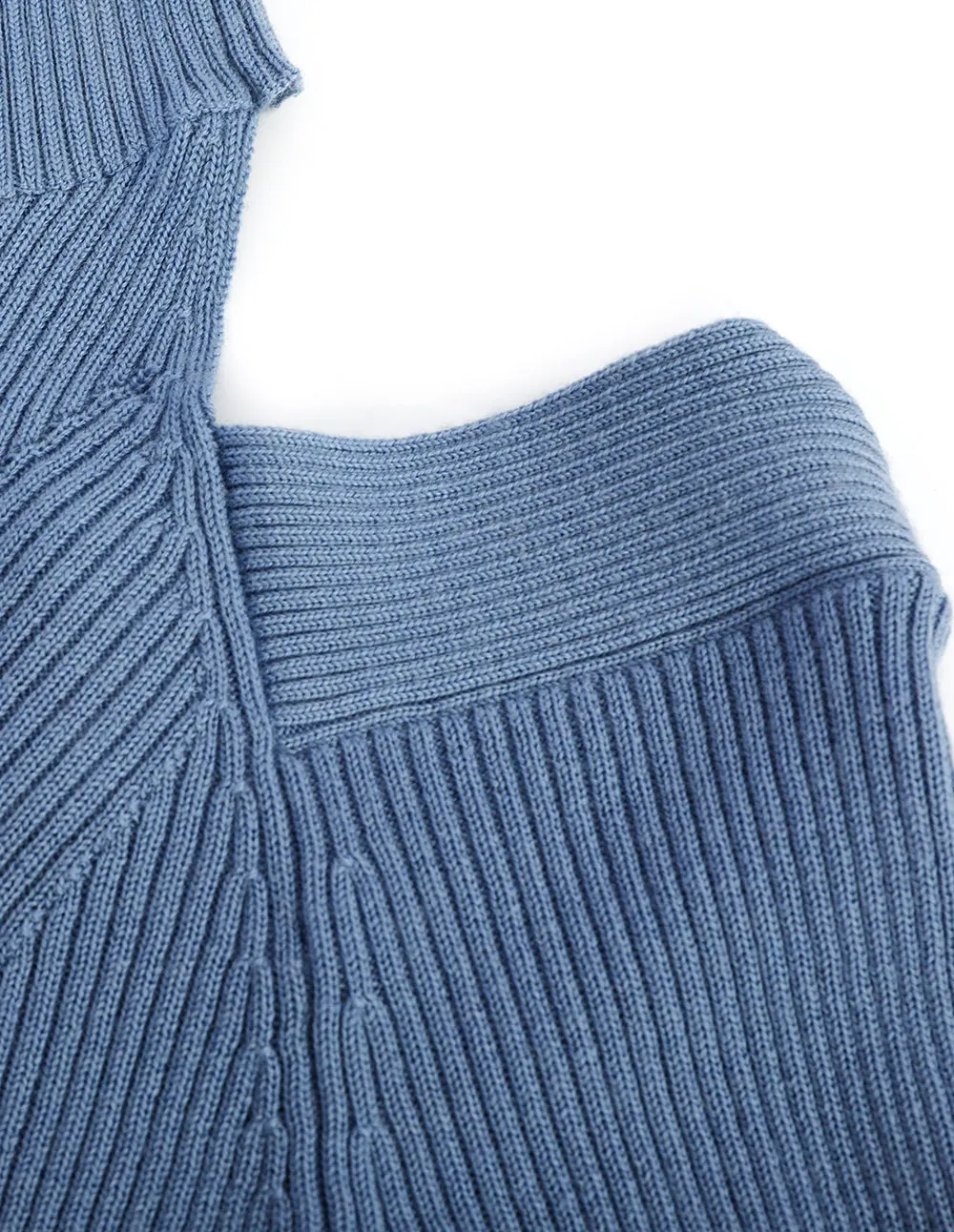 BORA AKSU Backless Half Turtleneck Wool Sweater