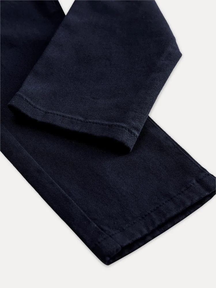 Boy's Cotton Chinos - Navy