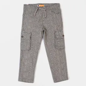 Boys Cotton Pant Skates - Steel Grey