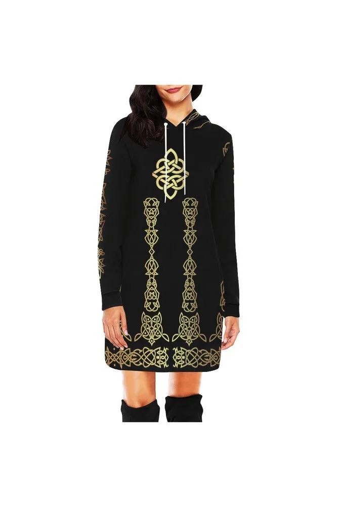 Celtic Bronze Hoodie Mini Dress