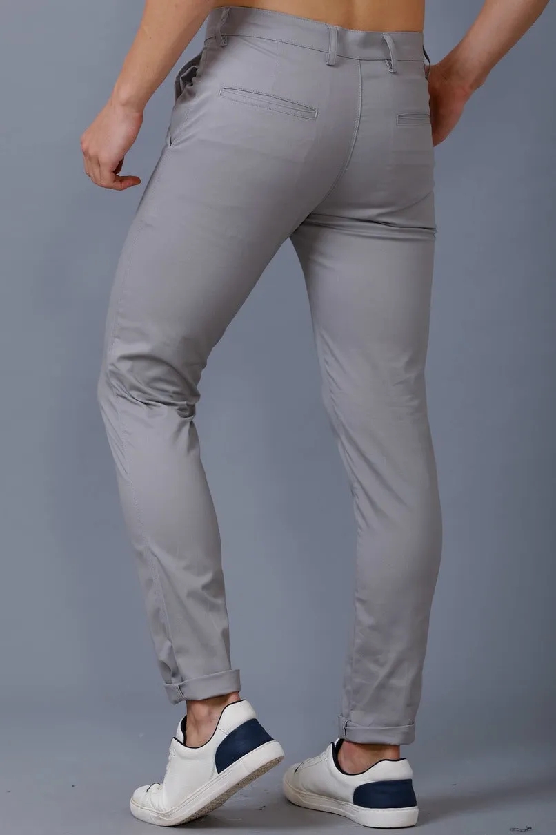 Cement Grey - 2 way stretch - COTTON PANT