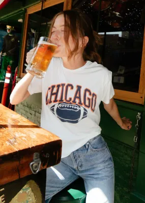 Chicago Football Vintage Crop T-Shirt