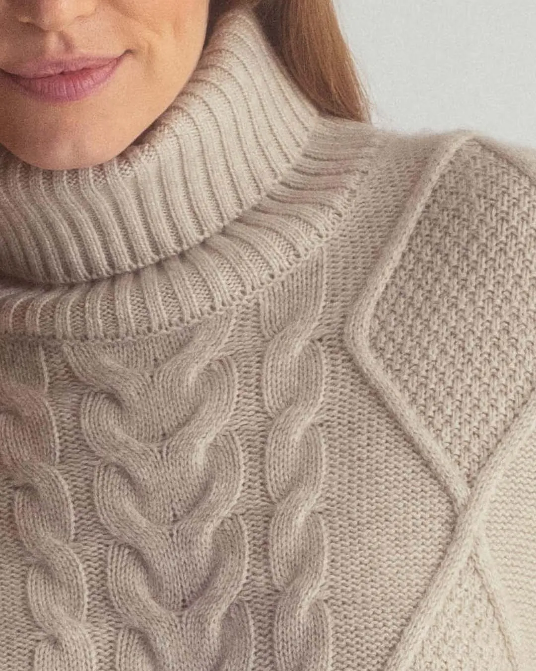 Classic Cable Turtleneck