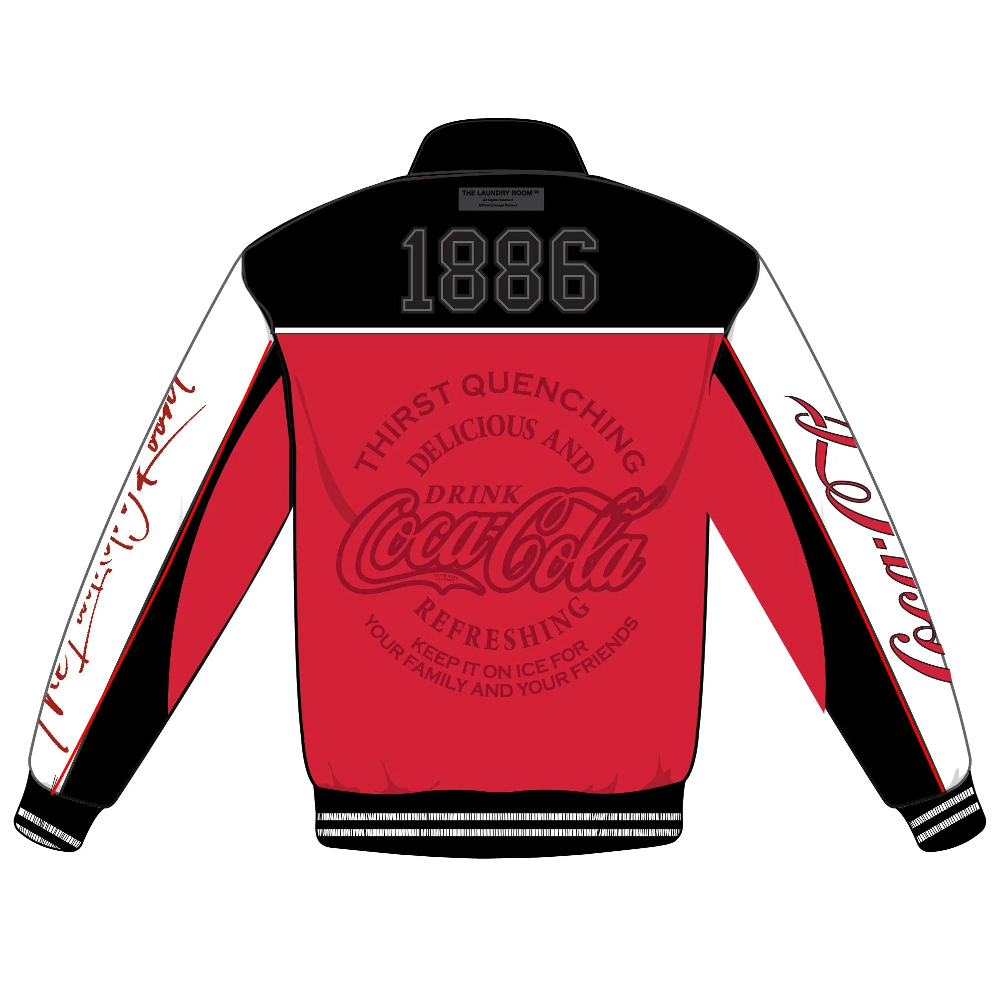 Coca Cola Racing Jacket  - Racing Jacket - Black & Red & White