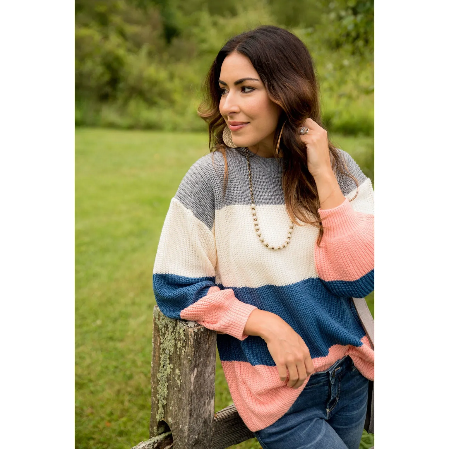 Color Blocked Sweater