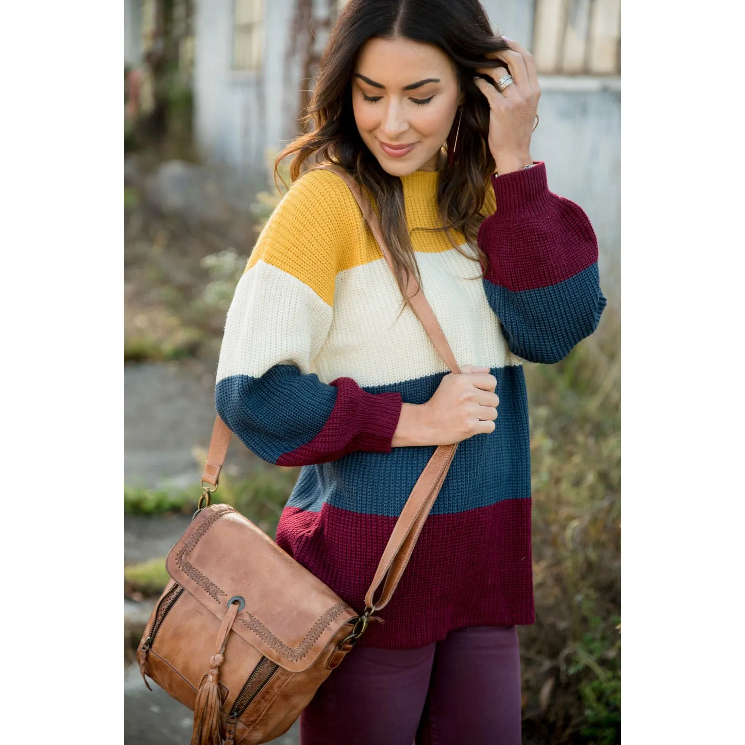 Color Blocked Sweater