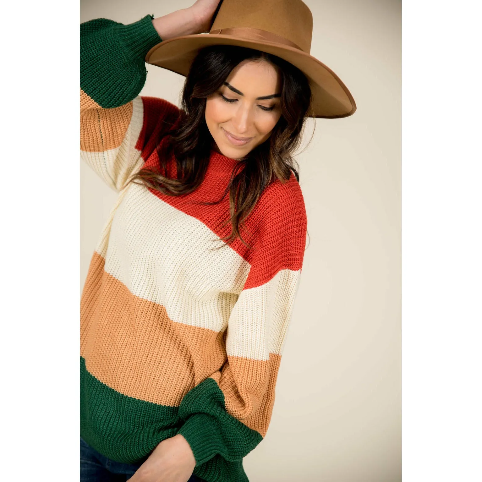 Color Blocked Sweater