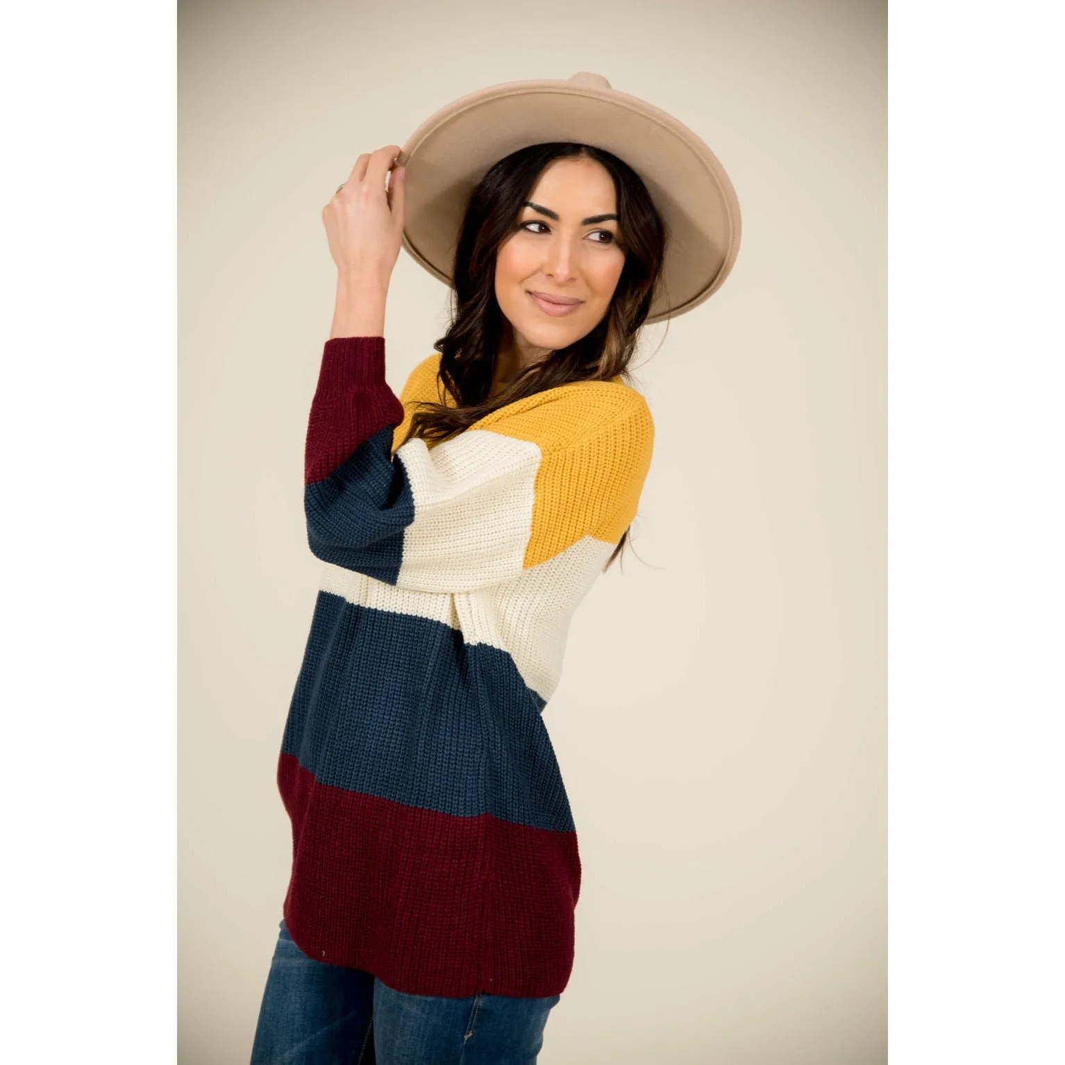 Color Blocked Sweater