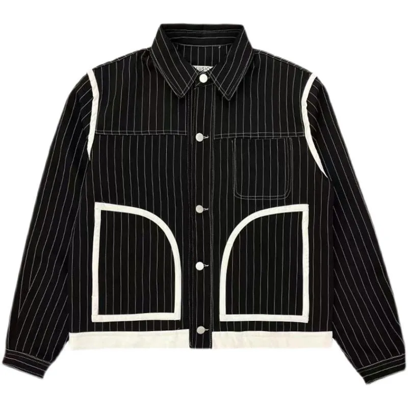 Cool and Stylish Vertical Striped Jacket