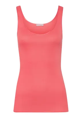 Cotton Seamless Round Neck Cotton Tank Top | Porcelain Rose 71604-2309