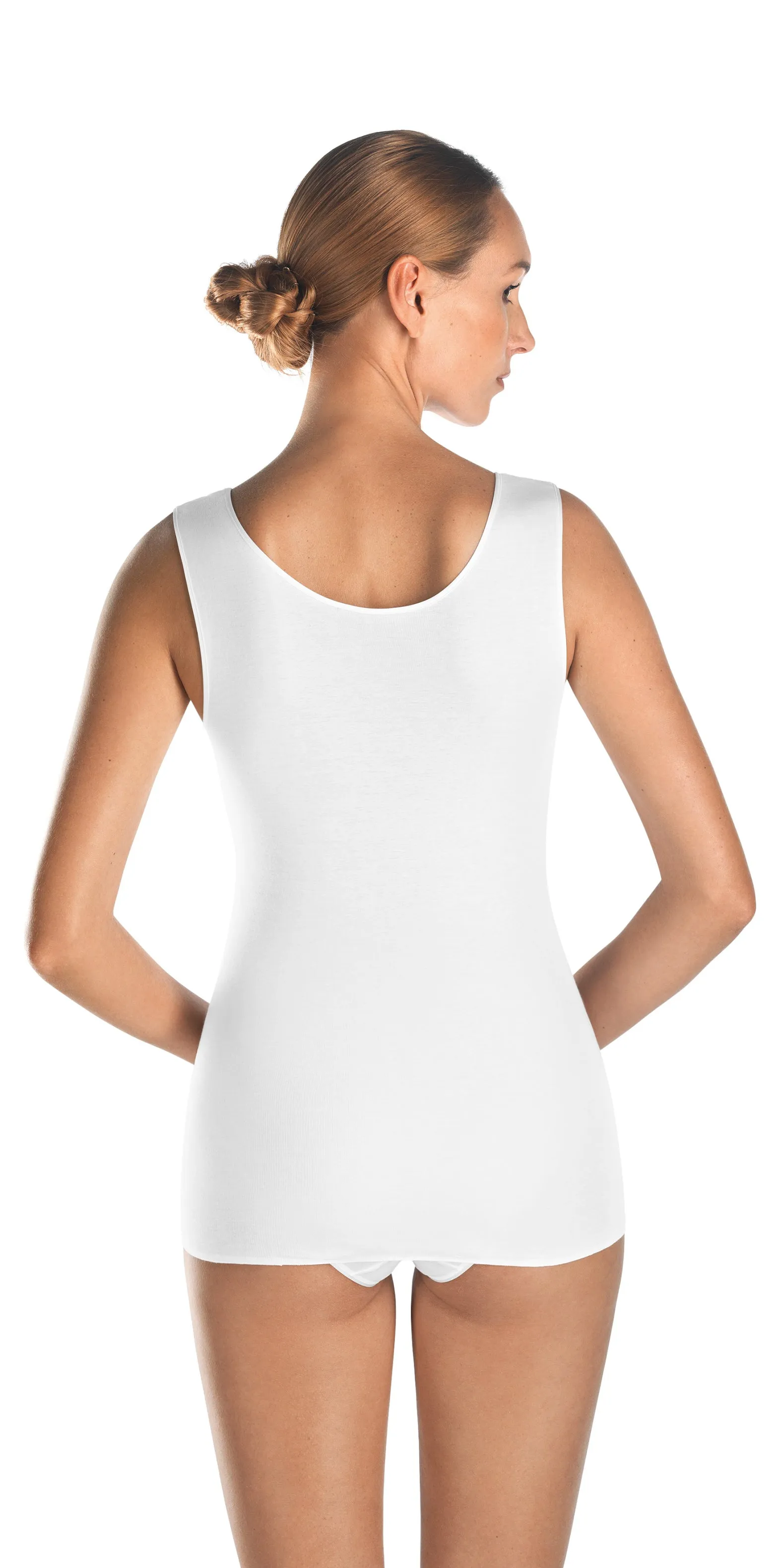 Cotton Seamless V Neck Tank