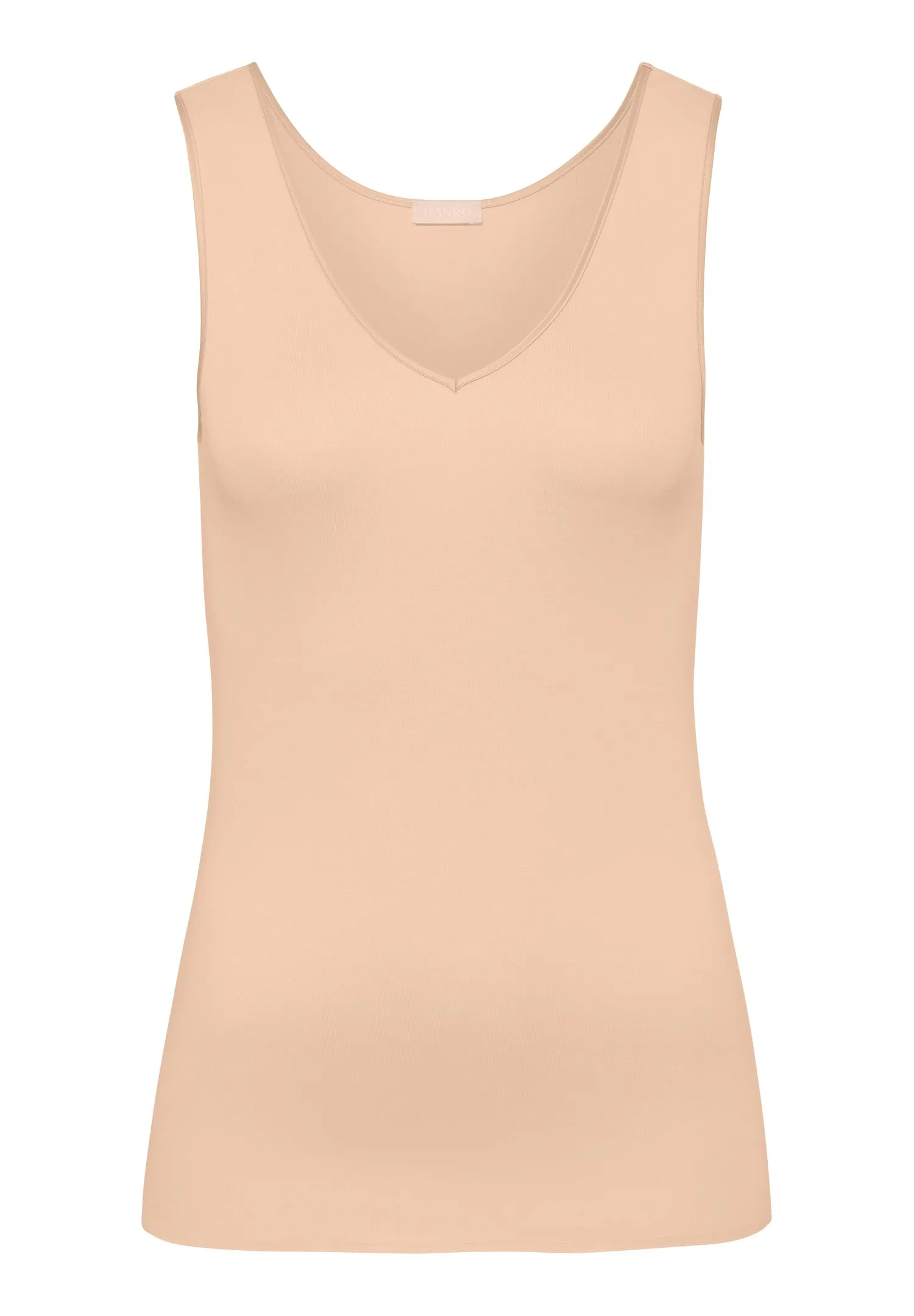 Cotton Seamless V-Neck Top