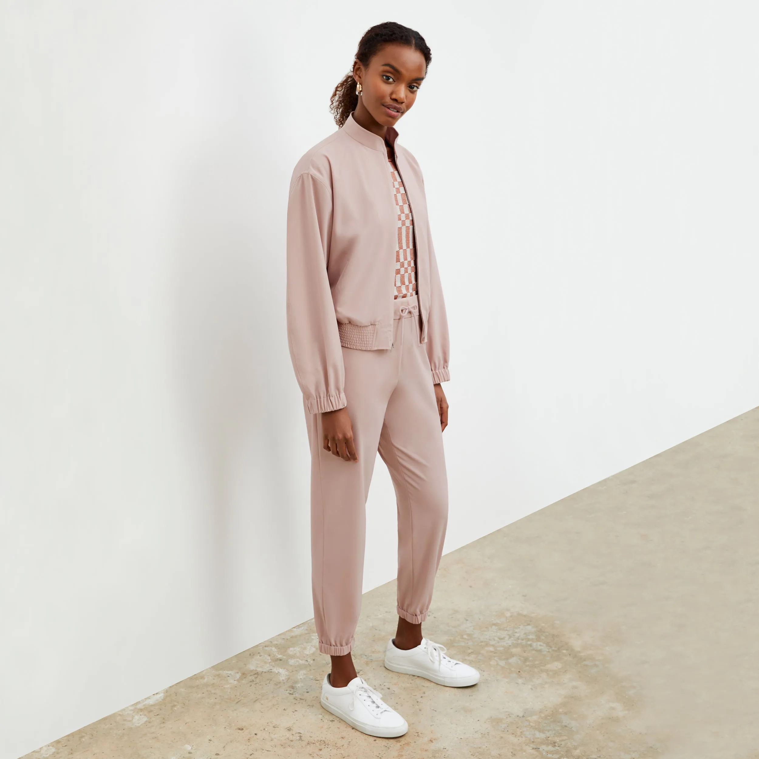 Delaney Jogger - OrigamiTech :: Blush