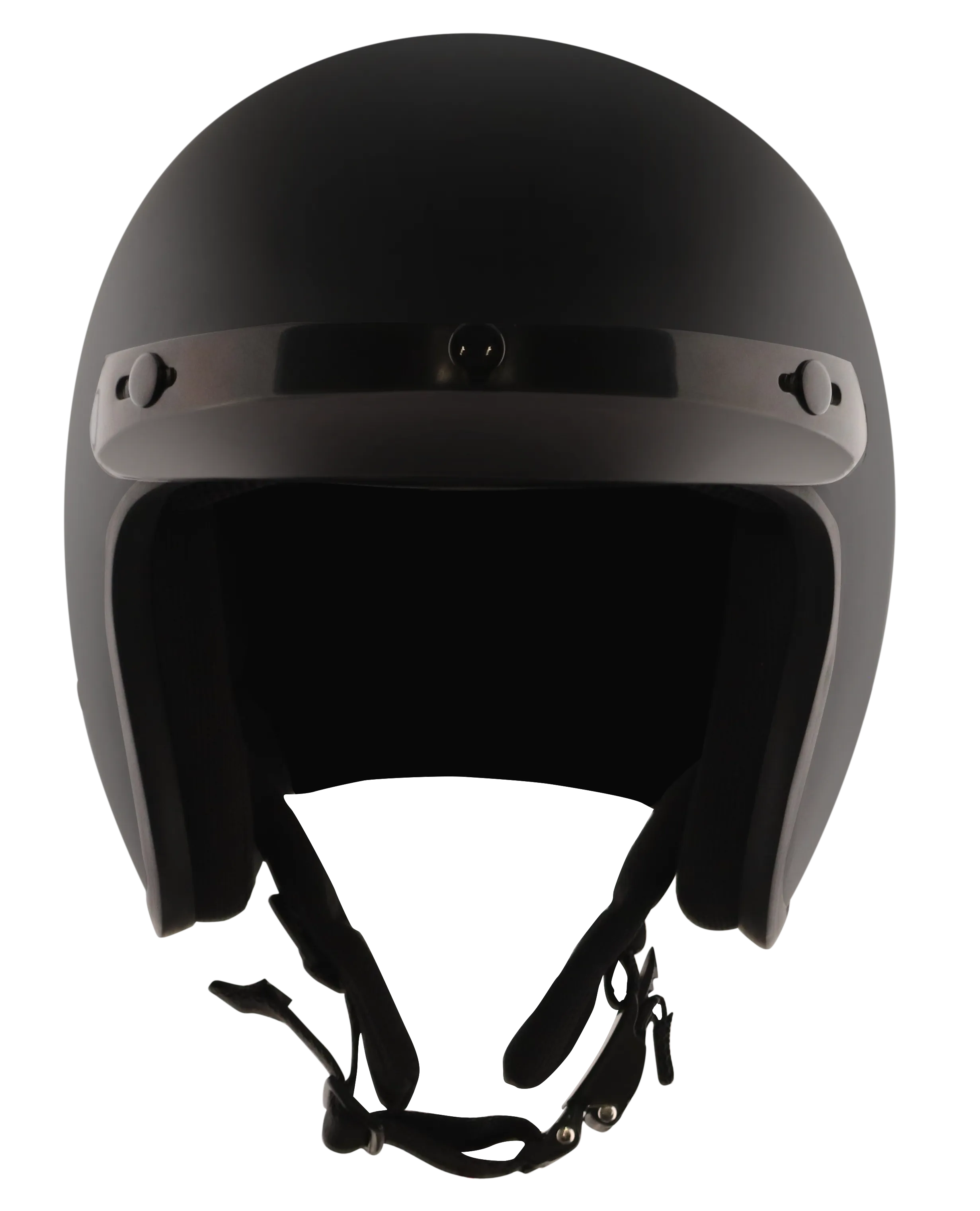 Detour Helmets D.O.T. Flat Black 3/4 Helmet for Motorcycle Riders with Visor