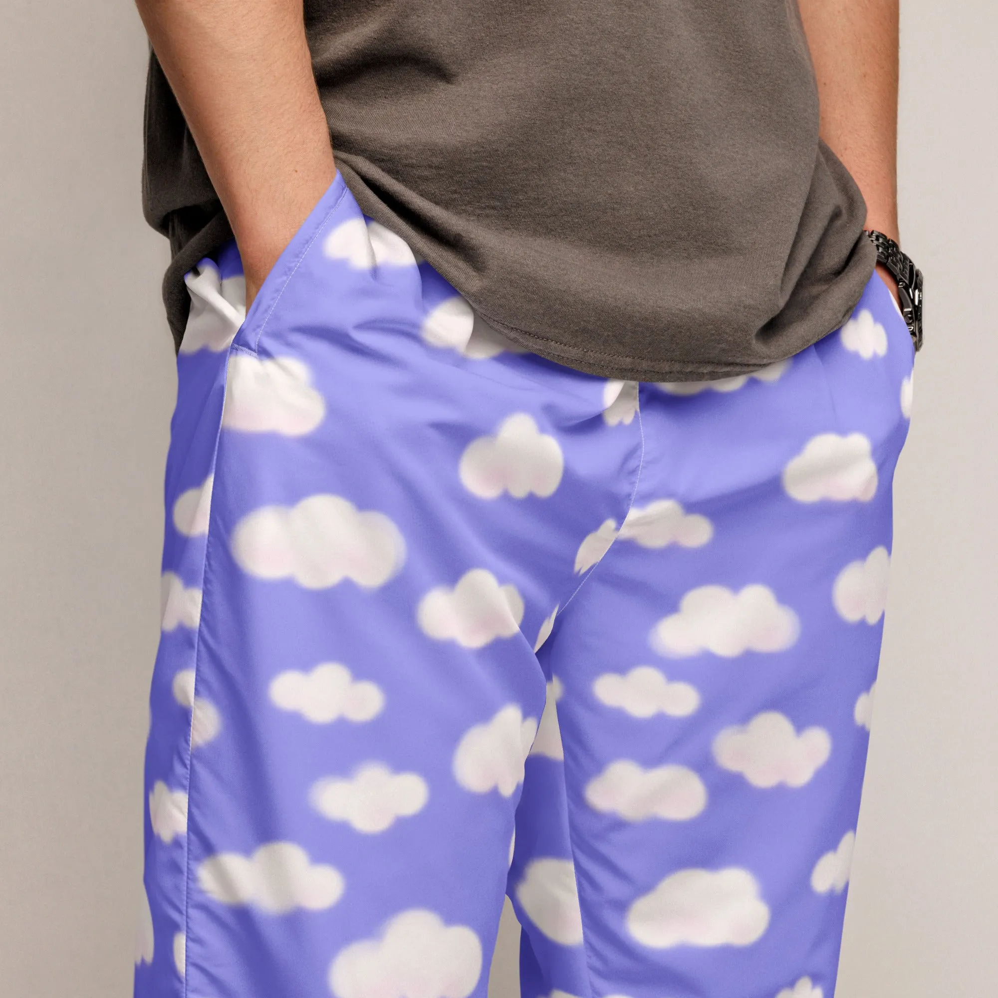 Dreamy Clouds Unisex Track Pants (Periwinkle)