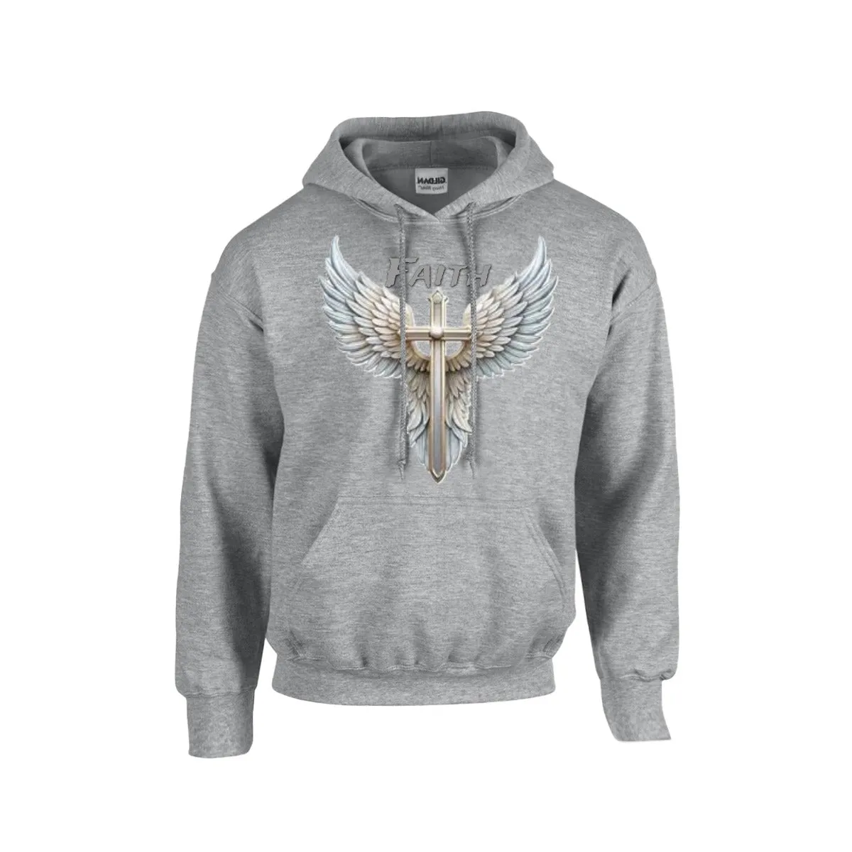 FAITH ROSS WITH WINGS BRONZE Hoodie For The USA |Gildan 18500