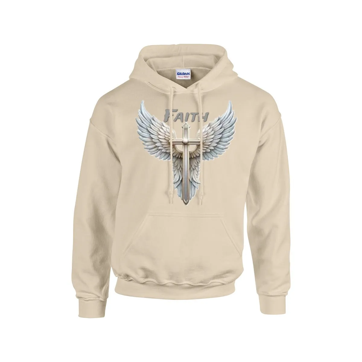 FAITH ROSS WITH WINGS BRONZE Hoodie For The USA |Gildan 18500