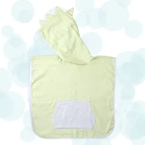 FancyFluff Bamboo Cotton Baby Poncho- Dino