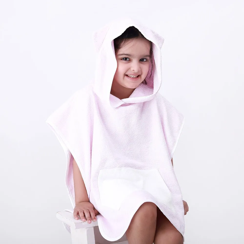 FancyFluff Bamboo Cotton Kids Poncho- Kitty