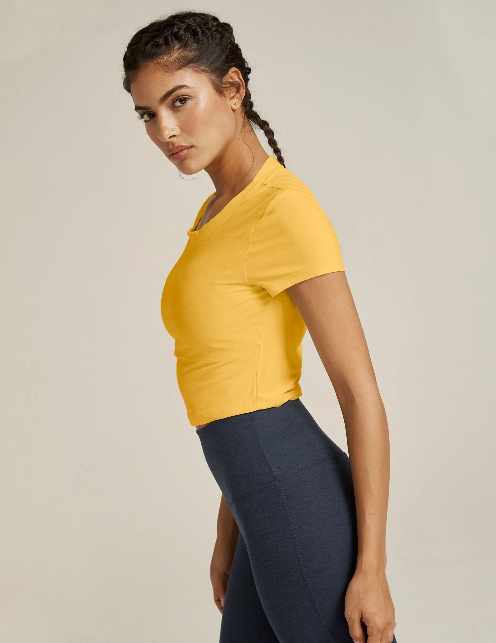 Featherweight Perspective Cropped Tee