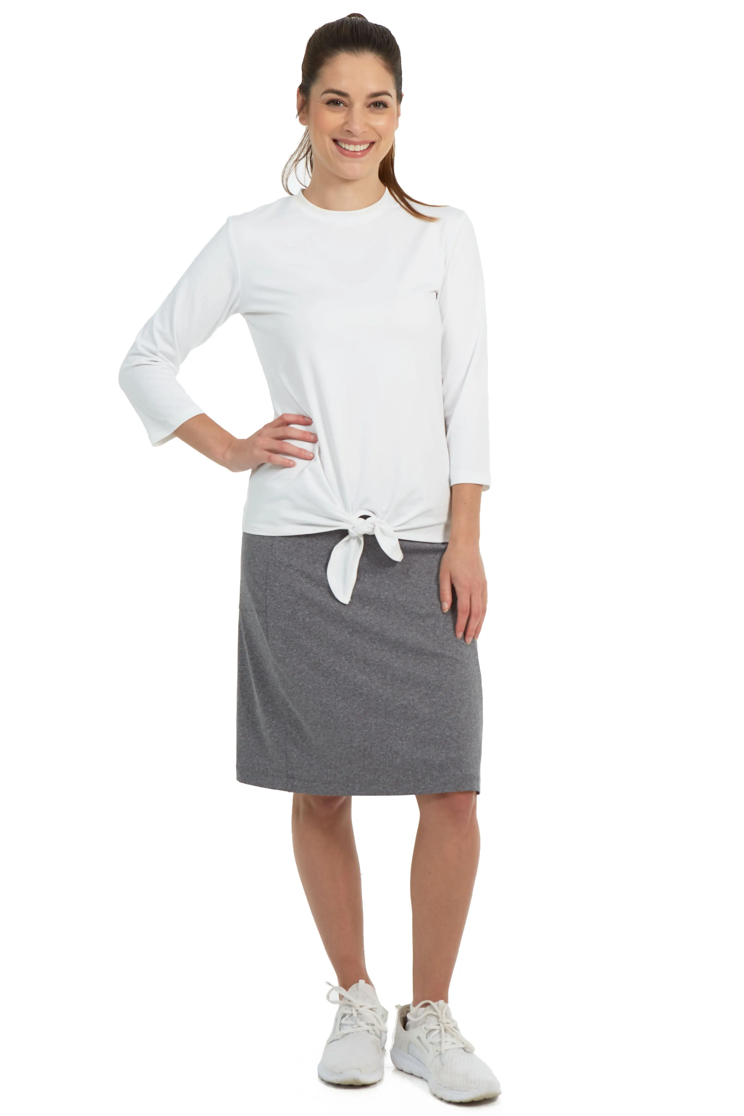 Fit Skort Snoga 22”- Heather Grey