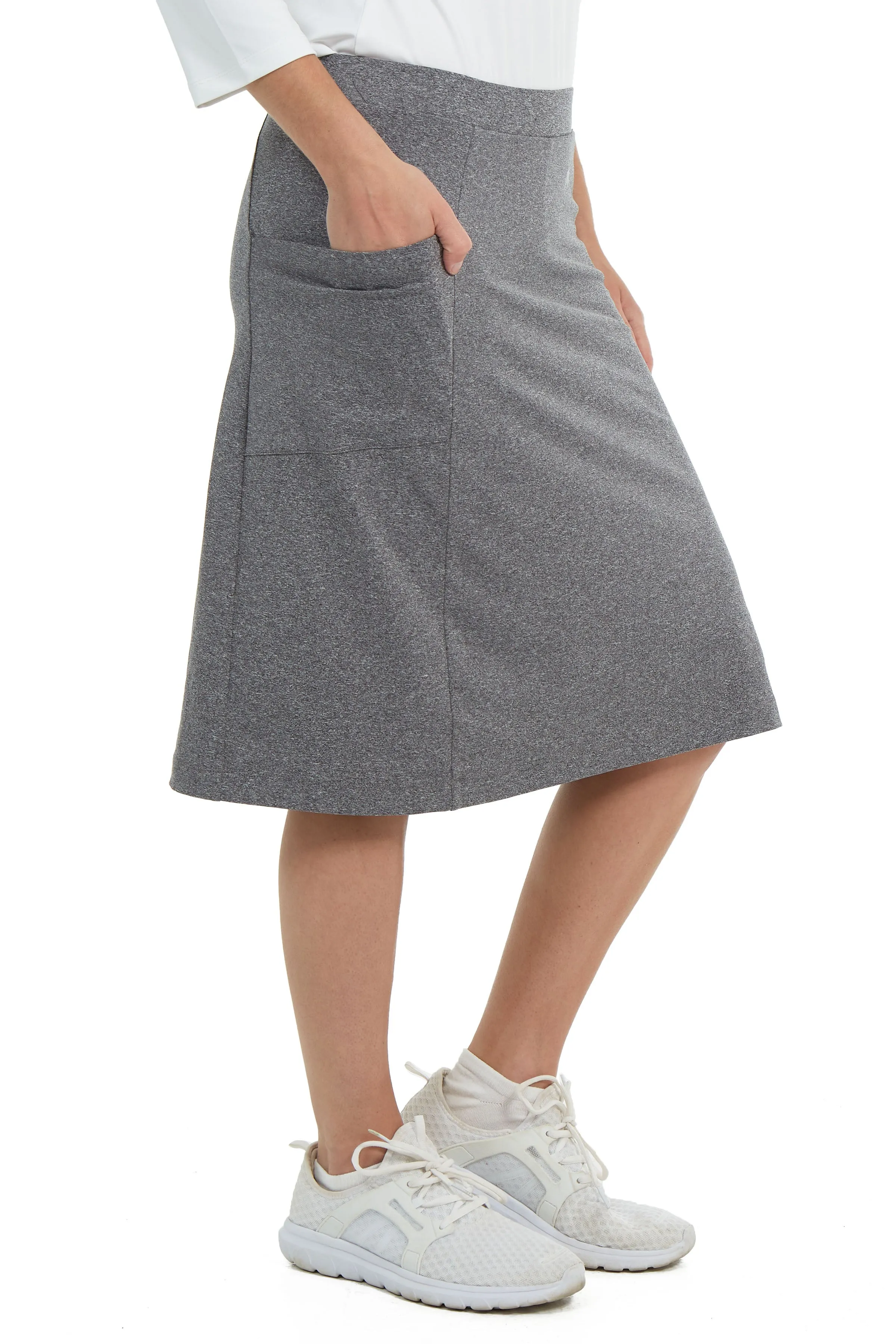 Fit Skort Snoga 22”- Heather Grey