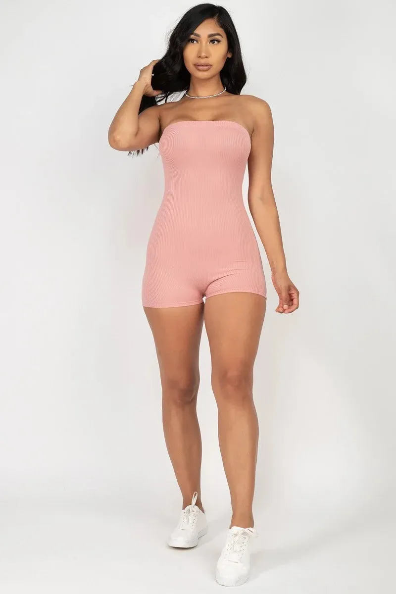 Fitted Tube Romper - 2 colors - Ships from The USA