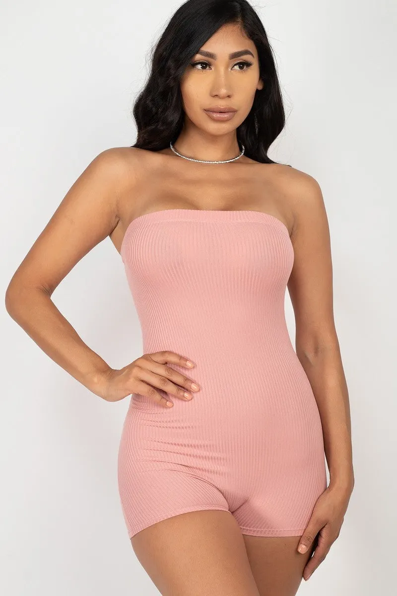 Fitted Tube Romper - 2 colors - Ships from The USA