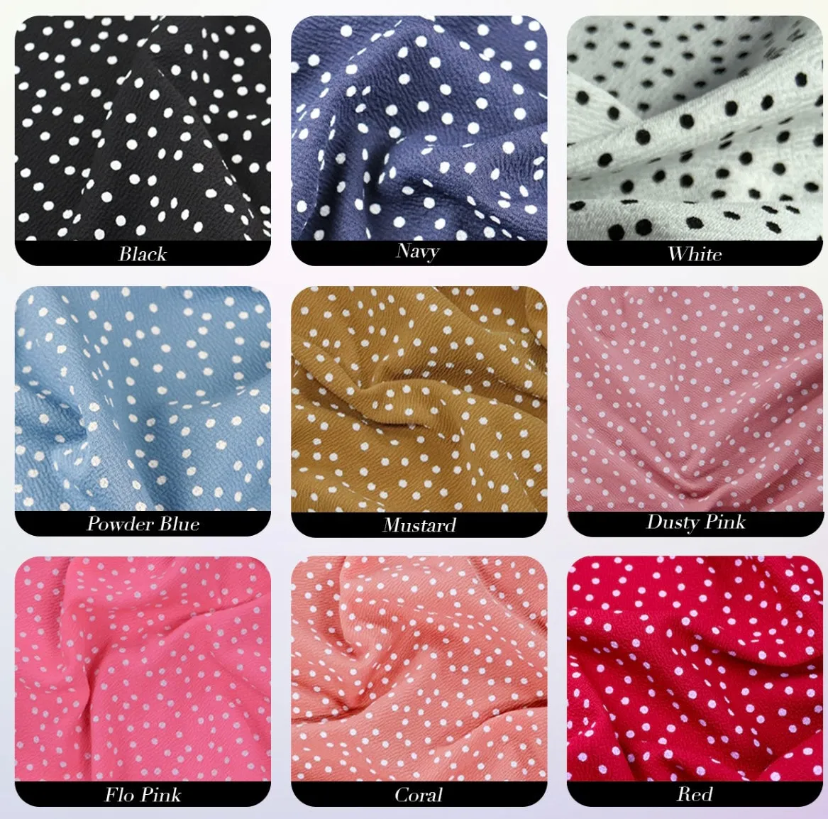 FS589 Polka Dots Liverpool Fabric