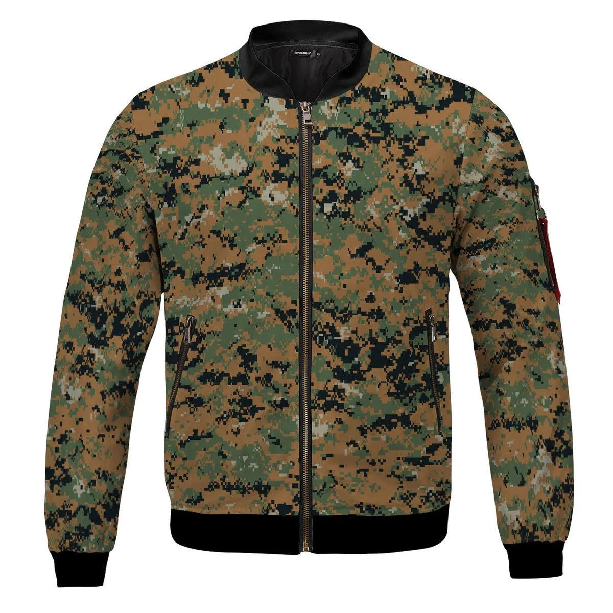 GearHomies American MARPAT Marine pattern Woodland CAMO Bomber Jacket