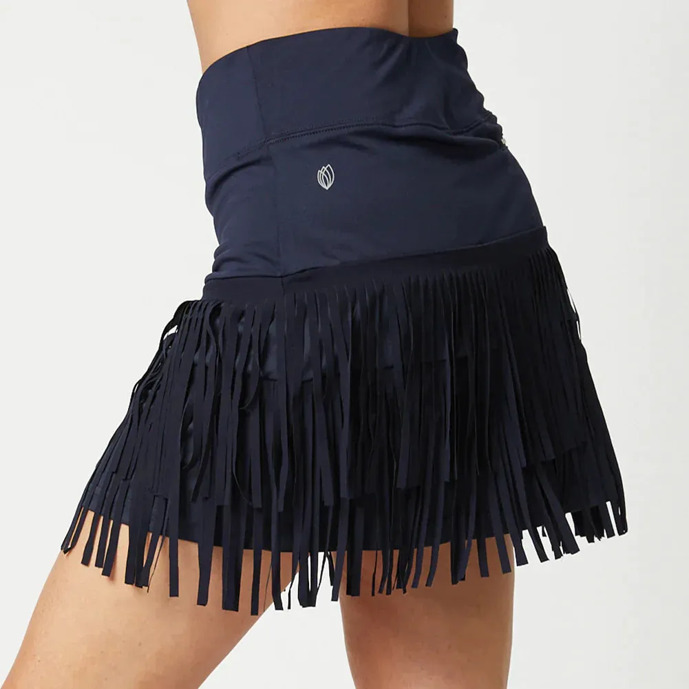 GGblue Womens Fringe 15 inch Skort - NAVY