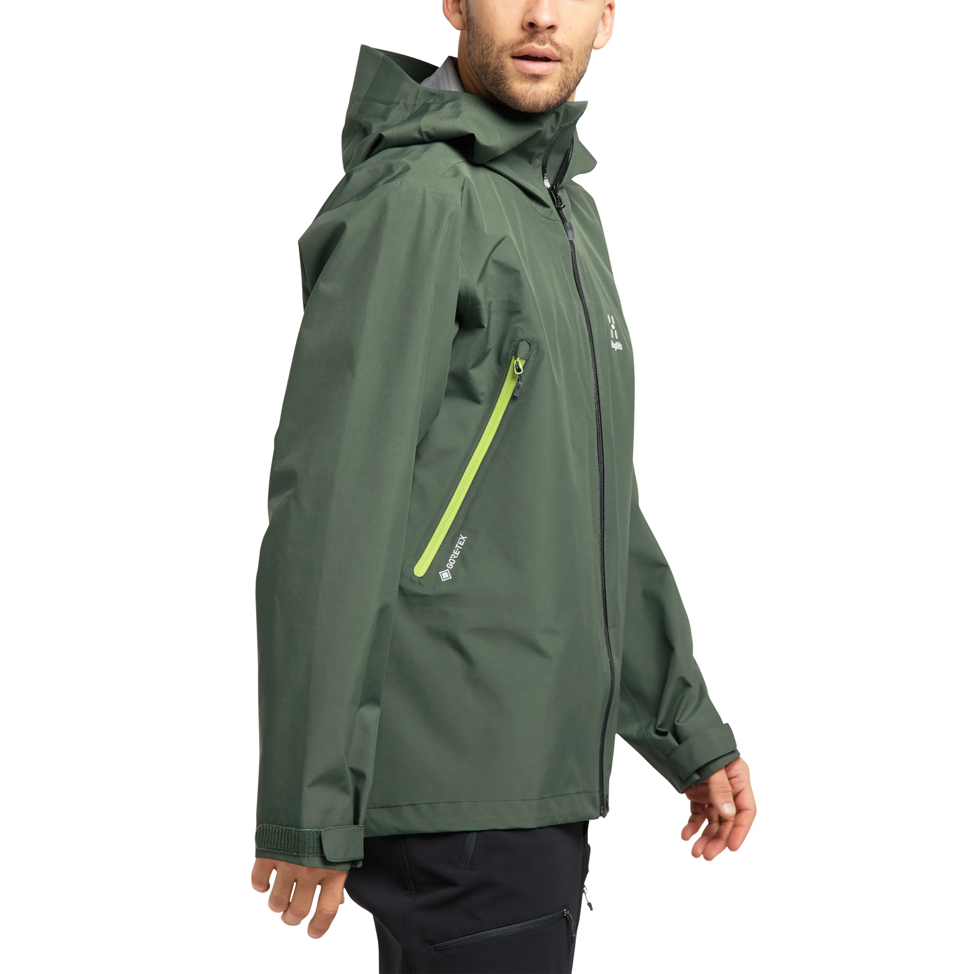 Haglöfs Men&#x27;s Roc Gore-Tex Jacket Fjell Green | Buy Haglöfs Men&#x27;s Roc Gore-Tex Jacket Fjell Green here | Outnorth